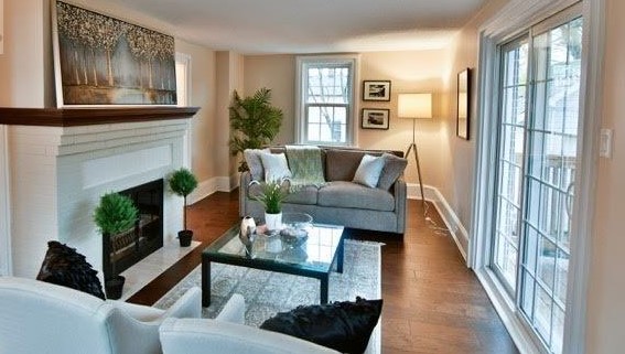 Home staged Living room angle 1