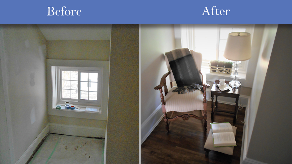 before-after-home-staging-reading-corner